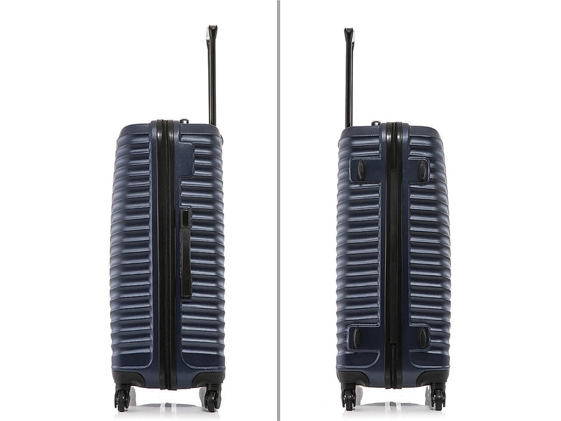 DUKAP Adly 28" Hardside Suitcase, 4-Wheeled Spinner, TSA Checkpoint Friendly, Navy Blue (DKADL00L-BLU)