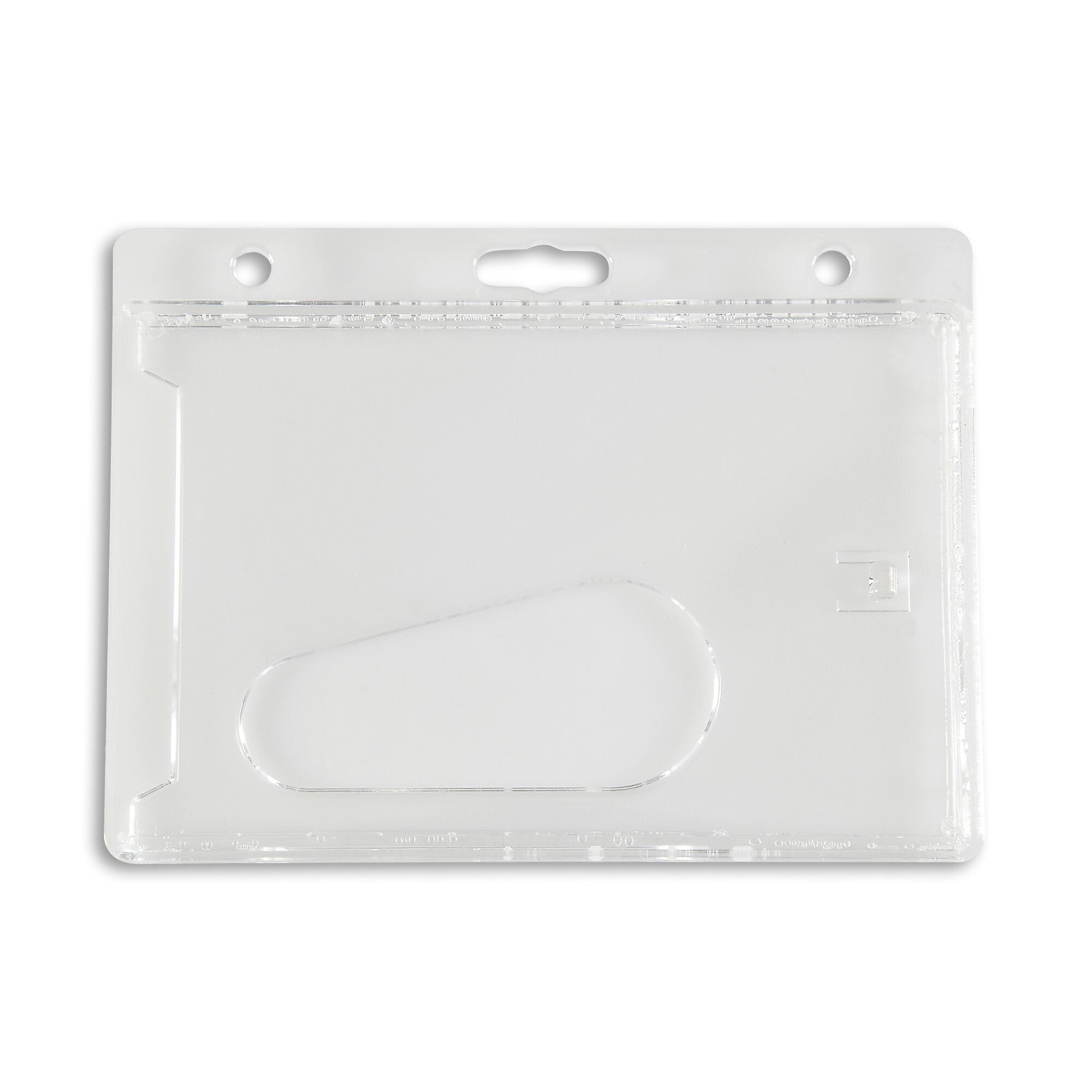 IDville Lanyard ID Badge Holder, Clear, 50/Pack (134647931)