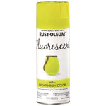 Rust-Oleum Fluorescent Spray Paint, Flat Fluorescent Yellow, 11 oz. (342571)