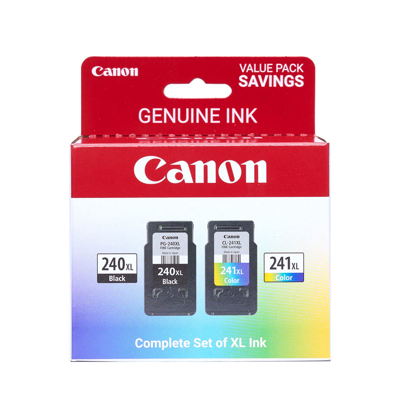 Canon PG-240 XL/CL-241 XL Black/Tri-Color Standard Yield Ink Cartridge, 2/Pack (5206B031)