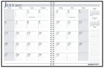 2025-2026 House of Doolittle 8.5" x 11" Academic Year Monthly Planner, Charcoal (226503-26)