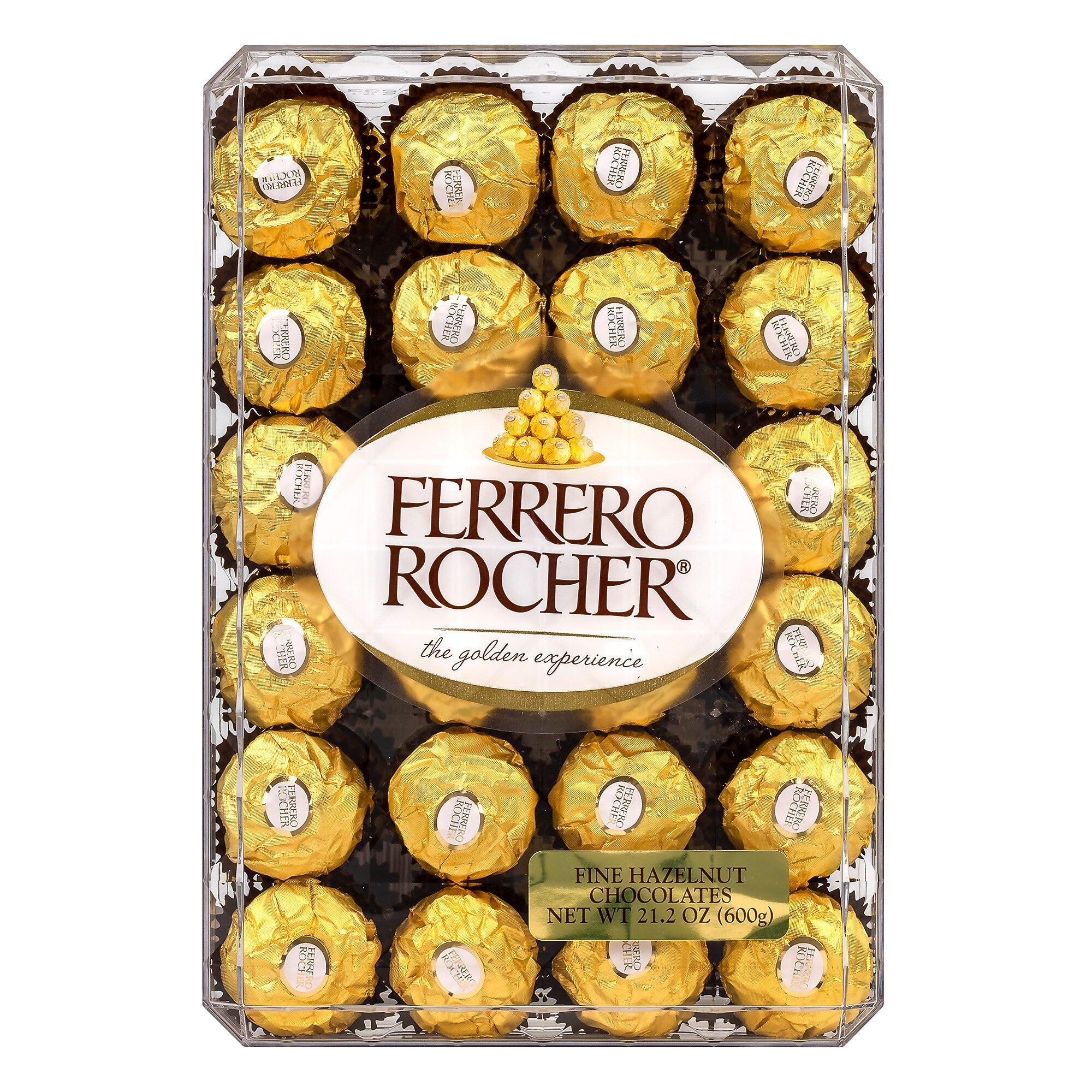 Ferrero Rocher Diamond Box Hazelnut Milk Chocolate Pieces, 48/Box (241-00015)