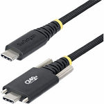 StarTech 6.56 ft. USB-C Charging Cable, Male to Male, Black (S2CEPR2M-USBSL-CABLE)