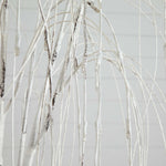 Nearly Natural 6-ft Pre-Lit Artificial White Weeping Willow Tree with 160 Warm White LED Lights (T4923)