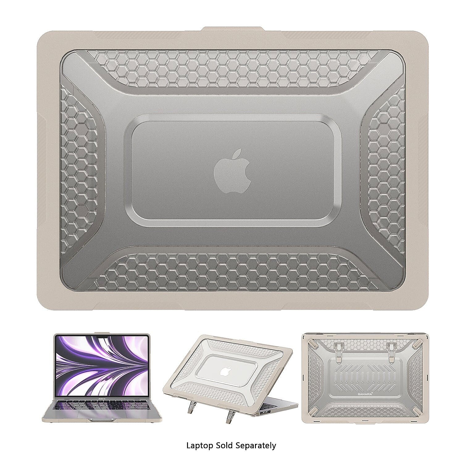SaharaCase Raider Ultra-Duty Series 14" Laptop Case with Stand, Shock Absorbing, Desert Ash (LT00061)