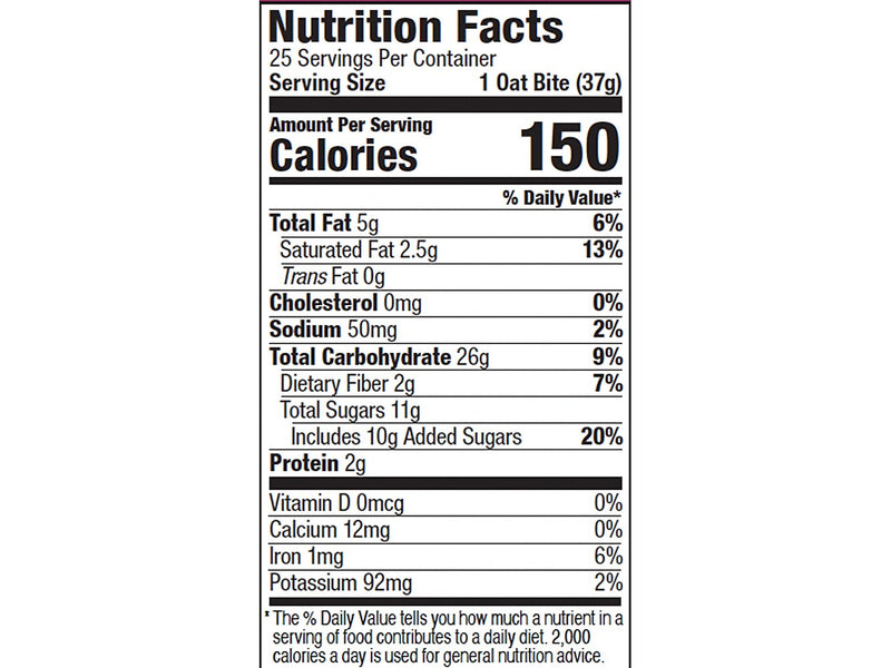 Bobo's Gluten-Free Peanut Butter & Jelly Oat Bite, 32.5 oz., 25 Bars/Box (122-75-D)