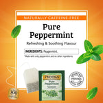 Twinings Pure Peppermint Herbal Caffeine Free Tea Bags, 25/Box (TNA51724)