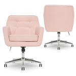 Serta Style Ashland Fabric Swivel Computer and Desk Chair, Blush Pink (47140C)