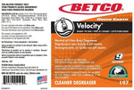 Betco Velocity Secondary Label, 24/Pack (1979090)