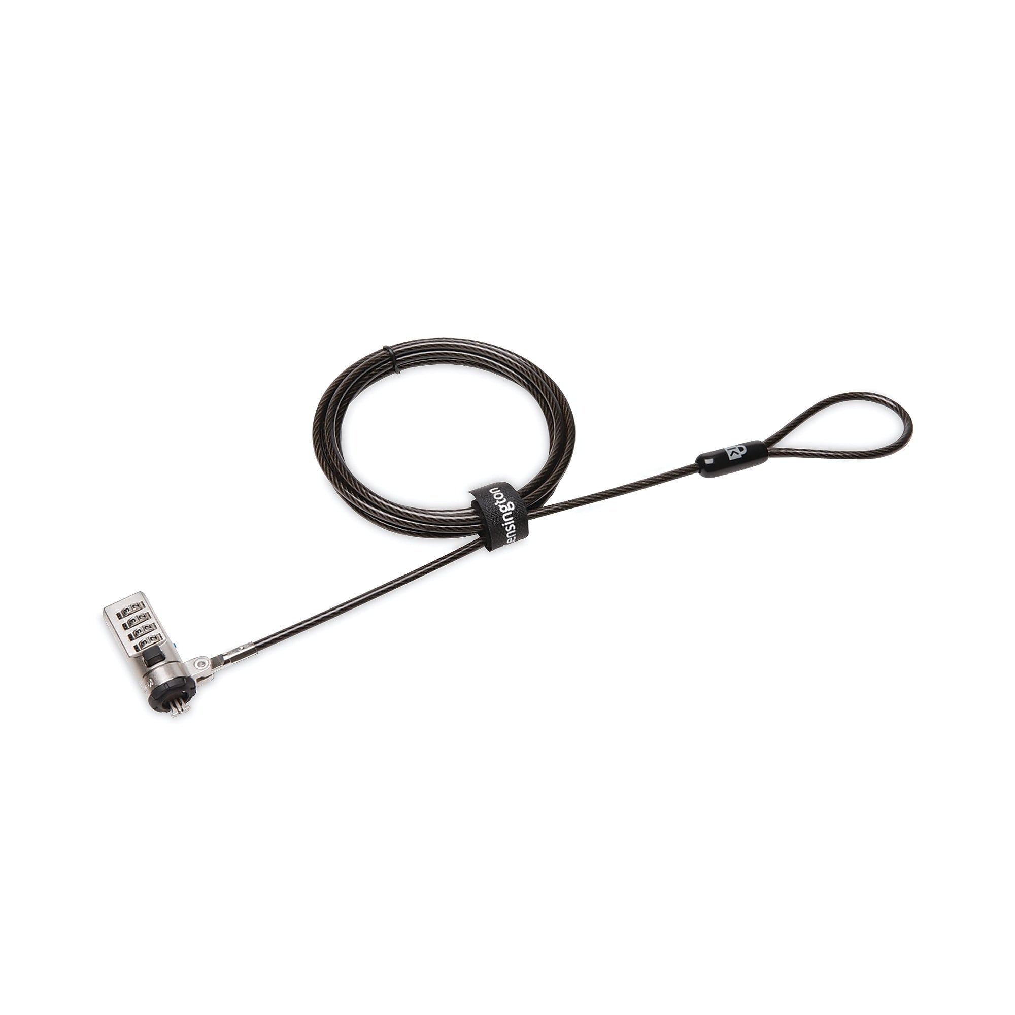 AbilityOne 5340016952546, SKILCRAFT Kensington Nano Combination Computer Lock, 6 ft Carbon Steel Cable, Black (NSN6952546)