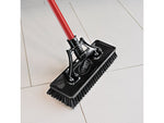 Libman 13.5" Polymer Industrial Heavy-Duty Floor Scrub, Black/Red, 4/Pack (1576)