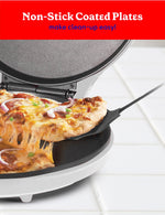 Betty Crocker 12-Inch Pizza Maker Plus, Silver (BC-2958CS)