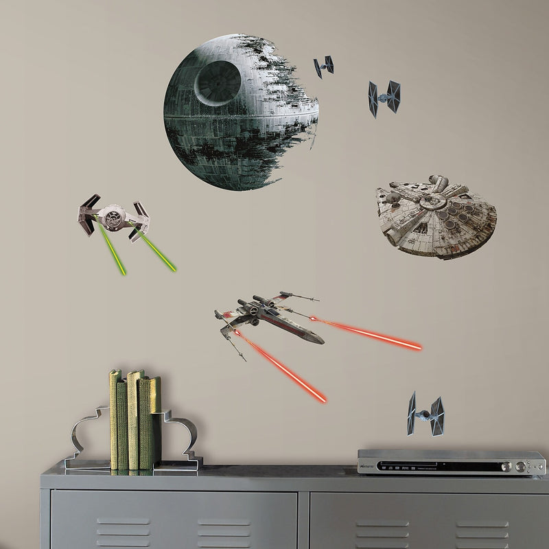 York Wallcoverings Star Wars Classic Spaceships Contemporary Decals, Music, Movies & TV (RMK3012SCS)