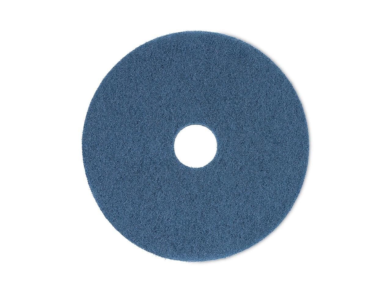 Premiere® Floor Pads, Scrubbing, 17" Diameter, Blue