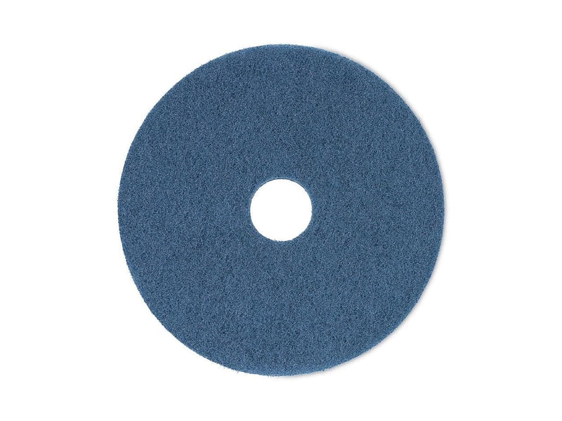 Premiere® Floor Pads, Scrubbing, 17" Diameter, Blue