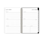2025-2026 Blue Sky Leopard 5" x 8" Academic Year Weekly & Monthly Planner, Plastic Cover, Multicolored (149047-A26)
