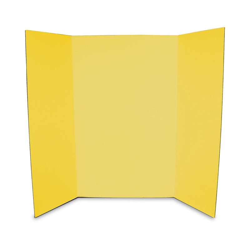 Flipside Corrugated Project Board, 3' x 4', Yellow, 24/Carton (30070-24)