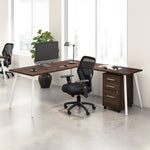 Bush Business Furniture Vista 3 Drawer File Cabinet, Black Walnut (VSF116BWSU)