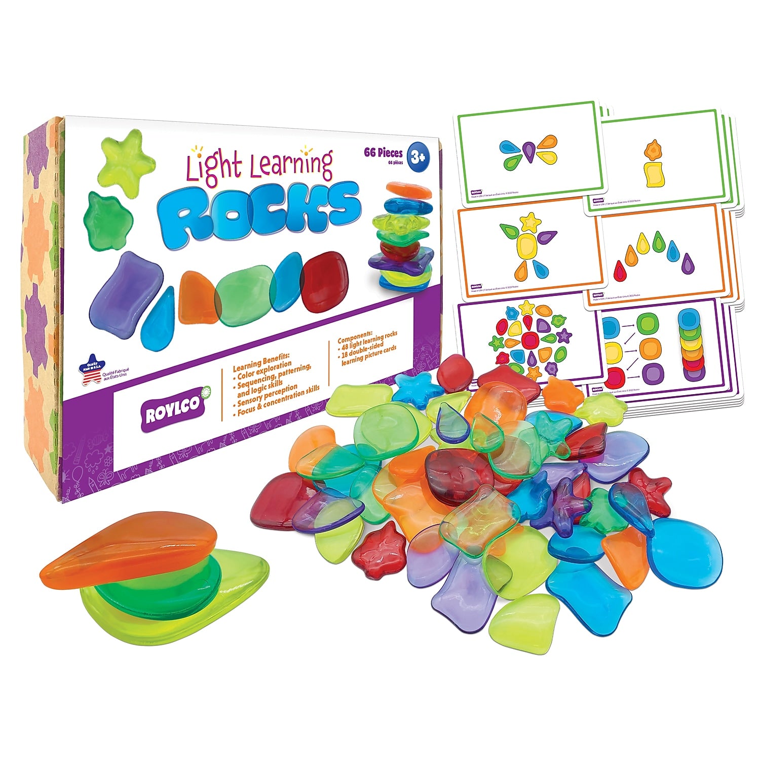 Roylco Light Learning Rocks (R-21004)