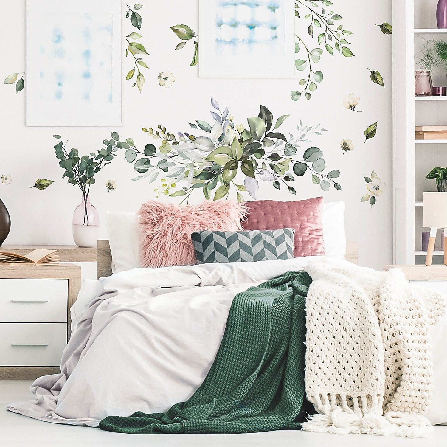 York Wallcoverings Watercolor Floral Arrangement Giant Traditional Decals, Botanical (RMK4711GM)