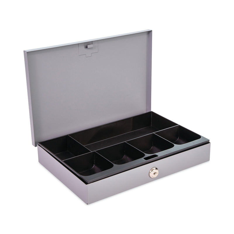 CONTROLTEK Cash Drawer, 6 Compartments, Gray (CNK500126)
