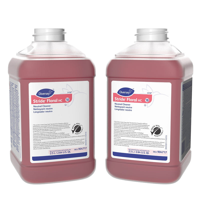 Stride HC Floor Cleaner, Floral, 84.5 Oz., 2/Carton (904717)