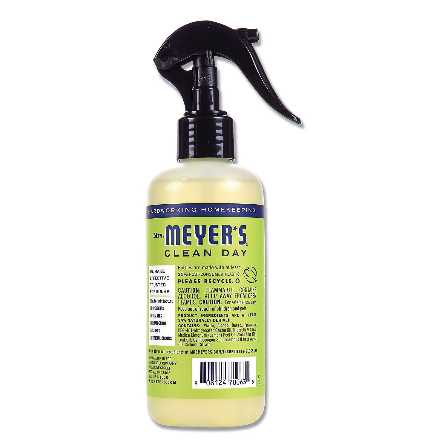 Mrs. Meyer's Clean Day Air Freshener Spray, Lemon Verbena Scent, 8 oz. (374660EA)