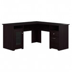 Bush Furniture Cabot 60"W L Shaped Computer Desk with Storage, Espresso Oak (WC31830K)