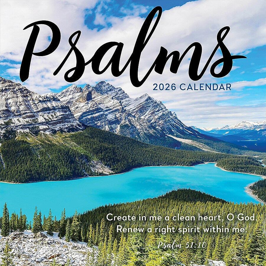 2026 TF Publishing Psalms 12" x 12" Monthly Wall Calendar (26-1024)