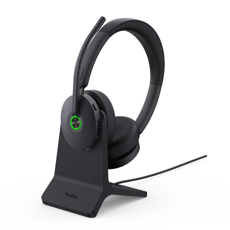 Yealink BH Wireless Noise Canceling Bluetooth Stereo Computer Over-the-Ear Headset, UC Certified (1208684)