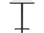 Correll Square-Shaped Dry-Erase Markerboard Cafe Table, 24" x 24", Frosty White/Black (BXB24DES-80)