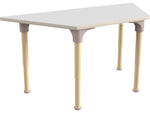 Flash Furniture Bright Beginnings Hercules Trapezoid Table, 47" x 20.75", Height Adjustable, Beech/White (MK-ME088028-GG)