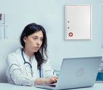 Viva Comfort Steel Medical Storage Cabinet with Dual Key Lock, 1.1 cu. ft., White (999-04-WHI)