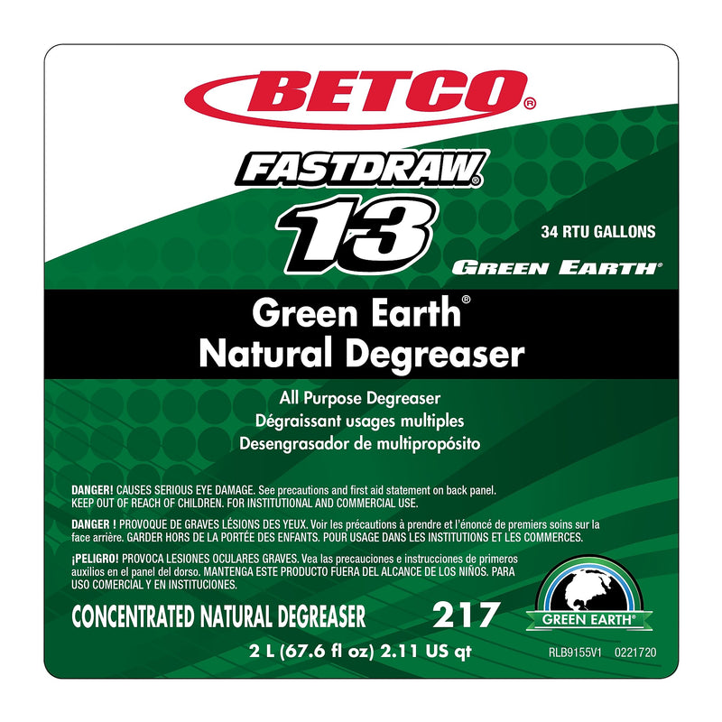 Betco Green Earth Natural Degreaser, 67.6 oz., 4/Carton (2174700)