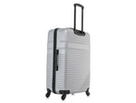 InUSA Resilience 3-Piece Hardside Spinner Luggage Set, Silver (IURESSML-SIL)