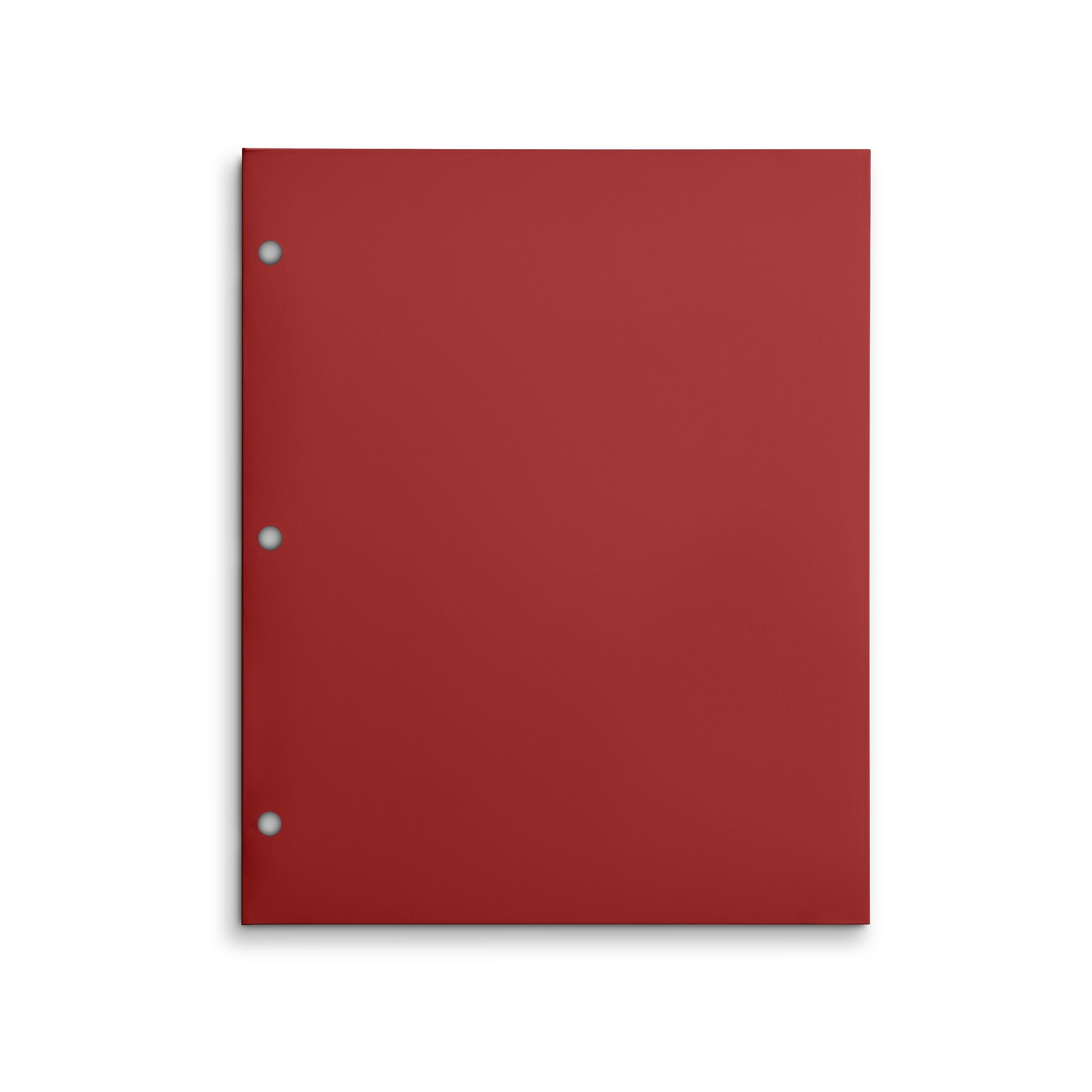 Staples 3-Hole Punched 4-Pocket Paper Folder, Red (ST56209-CC)
