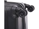 DUKAP Sense 24" Hardside Suitcase, 4-Wheeled Spinner, TSA Checkpoint Friendly, Black (DKSEN00M-BLK)