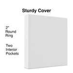 Staples 2" 3-Ring View Binder, White (ST23725-CC)