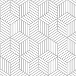 York Wallcoverings Stripped Hexagon Peel and Stick Wallpaper (RMK10705WP)