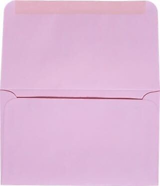 JAM Paper #6 3/4 Booklet Envelopes, 3 5/8" x 6 1/2", Baby Pink, 50/Pack (R0265-50)