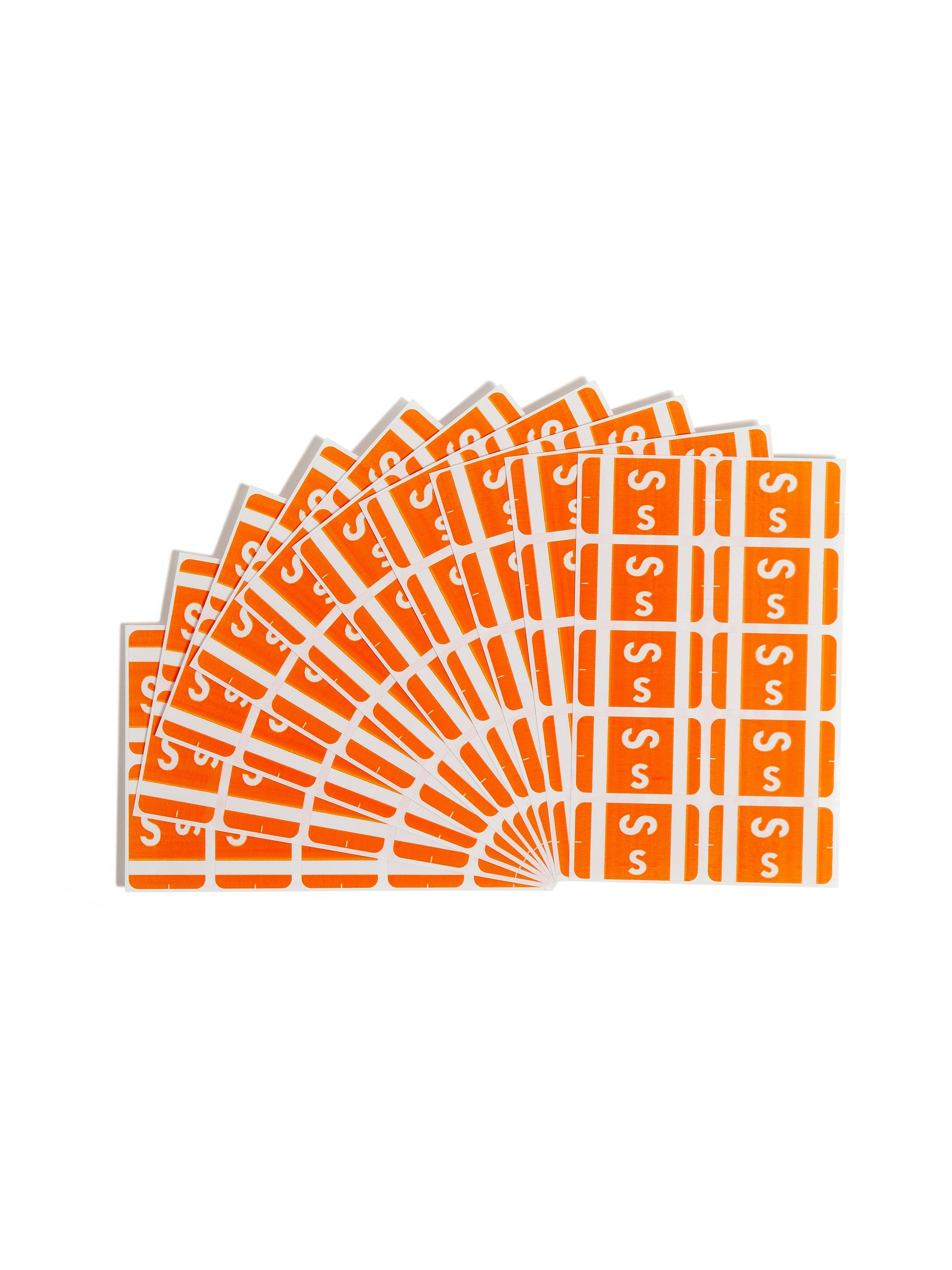 Smead AlphaZ ACCS Color-Coded Alphabetic Labels, S, Red, 100/Pk (67171)