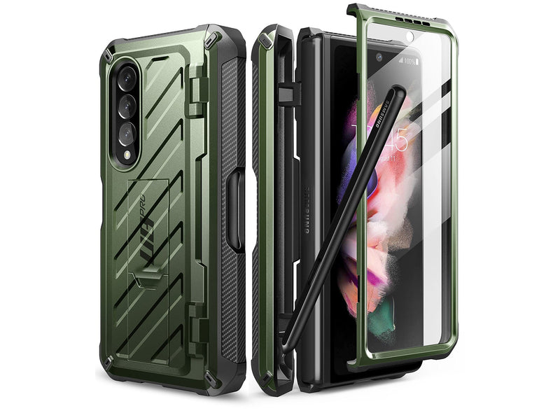 SUPCASE Unicorn Beetle PRO Dark Green Rugged Case for Samsung Galaxy Z Fold4 (SUP-Galaxy2022-ZFold4-5G-UBPro-SP-Guldan)