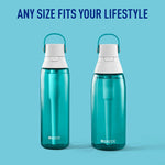 Brita Plastic Filtered Water Bottle, 36 oz., Sea Glass (36524)