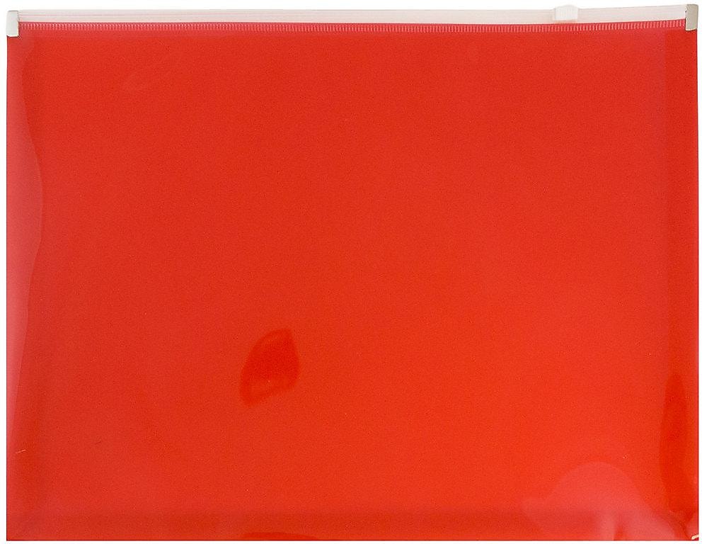 JAM Paper Premium Plastic Document File, Letter, Red, 3/Pack (218Z1REX3)