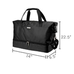 Ricardo Beverly Hills Avalon 22.5" Polyester Carry-On Weekender Duffel, Black (135-19-001-DFL)