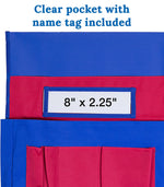 Carson Dellosa Education Red and Blue Chairback Buddy, 6/Pack
