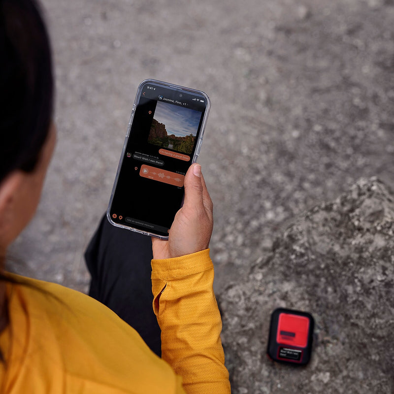 Garmin inReach Messenger Plus SOS Satellite Communicator with Photo and Voice Messaging, Black/Red (010-02887-00)