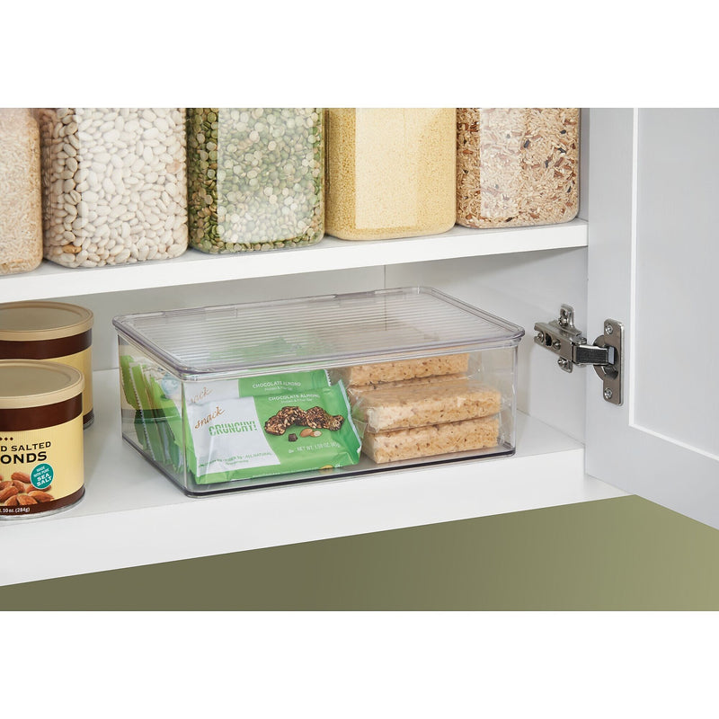 iDESIGN Hinged-Lid Organizers, Clear, 4/Set (27813M4)