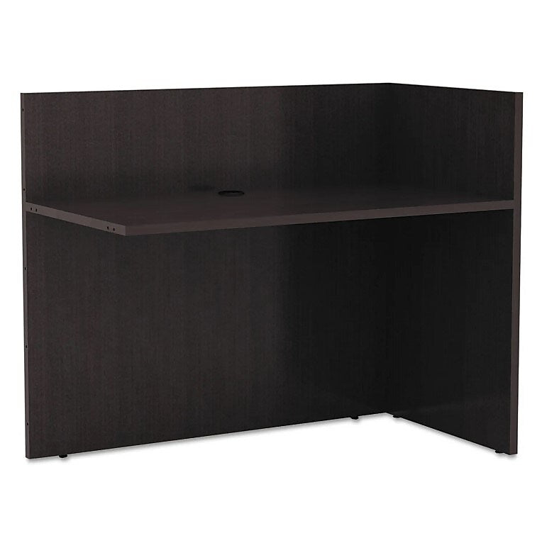 Alera Valencia Reversible Reception Return, 44w X 23 5/8d X 41 1/2h, Espresso (ALEVA324424ES)