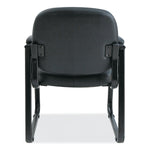 Alera® Genaro Series Fixed Arm Faux Leather Computer and Desk Chair, Black (ALERL43C16)